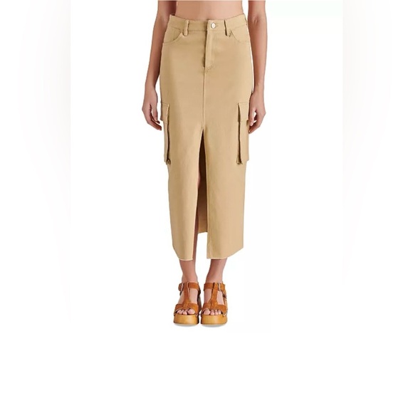 Steve Madden Tan Midi Skirt - Picture 4 of 7